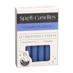 CANDELE D'INCANTESIMO CANDELE D'INCANTESIMO - COMUNICAZIONE - CONFEZIONE DA 12 CANDELE BLU - SPIRIT OF EQUINOX