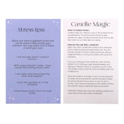 CANDELE D'INCANTESIMO CANDELE D'INCANTESIMO - MENO STRESS - ALLEVIA LO STRESS - CONFEZIONE DA 12 CANDELE VIOLA - SPIRIT OF EQUIN