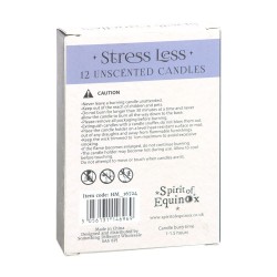 BOUGIES MAGIQUES BOUGIES MAGIQUES - STRESS LESS - SOULAGER LE STRESS - PACK 12 BOUGIES VIOLETTES - SPIRIT OF EQUINOX