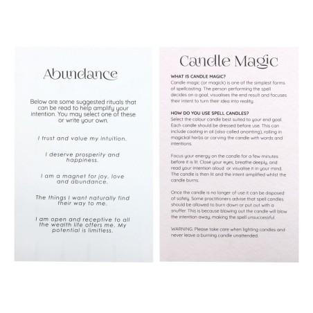 VELAS HECHIZO SPELL CANDLES - ABUNDANCE - ABUNDANCIA - PAQUETE 12 VELAS VERDES - SPIRIT OF EQUINOX