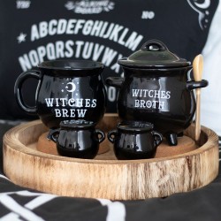 TASSA NEGRA CALDER PREPARACIÓ DE BRUIXES - WITCHES BREW CAULDRON MUG - 500ML - SPIRIT OF EQUINOX