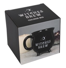 TAZA NEGRA CALDERO PREPARACIÓN DE BRUJAS - WITCHES BREW CAULDRON MUG - 500ML - SPIRIT OF EQUINOX