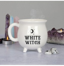 TAZA CALDERO PREPARACIÓN DE BRUJAS BLANCA - WHITE WITCH CAULDRON MUG - 500ML - SPIRIT OF EQUINOX