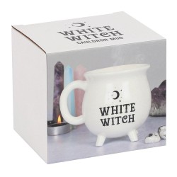 TASSA CALDER PREPARACIÓ DE BRUIXES BLANCA - WHITE WITCH CAULDRON MUG - 500ML - SPIRIT OF EQUINOX