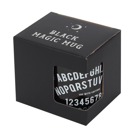 Taza de Café Negra Ouija - Talking Board Mug - Spirit of Equinox