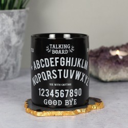 Caneca de café preta Ouija - Caneca de tabuleiro falante - Espírito do Equinócio