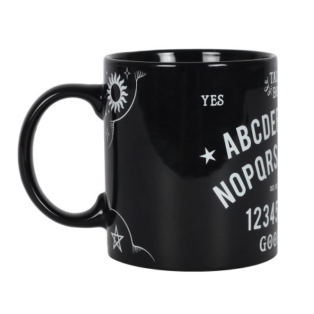 Taza de Café Negra Ouija - Talking Board Mug - Spirit of Equinox