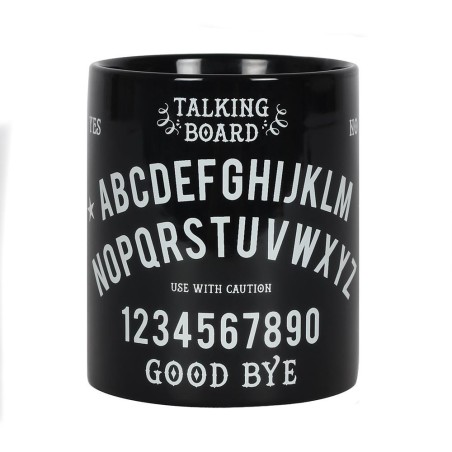 Taza de Café Negra Ouija - Talking Board Mug - Spirit of Equinox