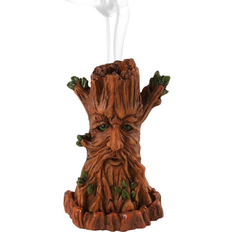 Cremador Cons d'Encens Home Verd 12cm - Tree Man Incense Cone Holder - Cremador forma d'arbre - Spirit of Equinox-CREMADORS D'ENCENS-HOSTENATURA