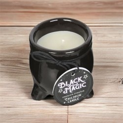 White Aromatic Candle in Orange and Jasmine Cauldron - Happiness - 7.8cm - Spirit of Equinox