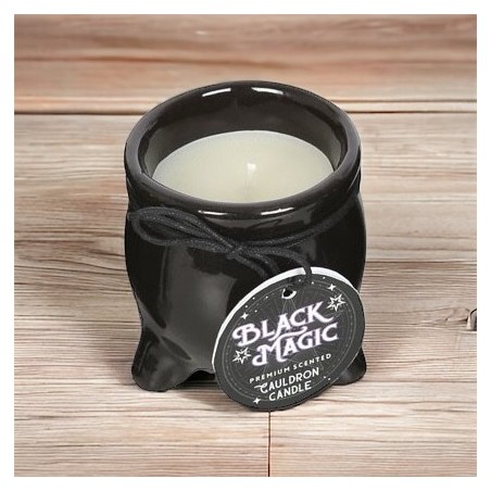 Vela Aromática Branca em Caldeirão de Laranja e Jasmim - Felicidade - Felicidade - 7,8cm - Espírito do Equinócio