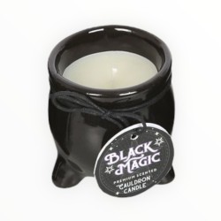 White Aromatic Candle in Orange and Jasmine Cauldron - Happiness - 7.8cm - Spirit of Equinox