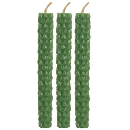 Velas de Cera de Abeja Verdes 11x5x5cm Hechizos - Paquete de 6 Velas - Blessed Bee Beeswax Candles - Spirit of Equinox