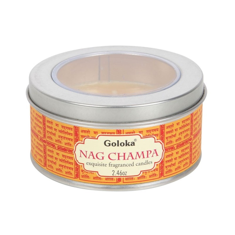 GOLOKA Nag Champa Bougie en Canette - 50gr - 6 heures-BOUGIES GOLOKA-HOSTENATURA