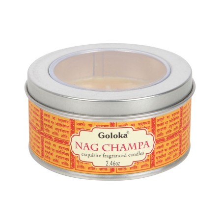 GOLOKA Vela Nag Champa en lata - 50gr - 6 horas