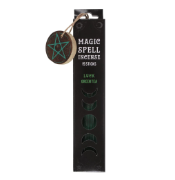 Incienso Hechizo Mágico Suerte Te Verde - Magic Spell Incense Luck Gren Tea - 15 barritas + Portaincienso
