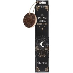 Incense Tarot The Moon Black Opium - Major Arcana XVIII - The Moon Tarot - Spirit of Equinox - 15 bars + Incense Holder