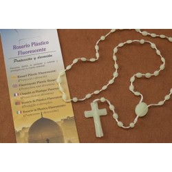 Fluorescent Plastic Rosary - Protection and devotion