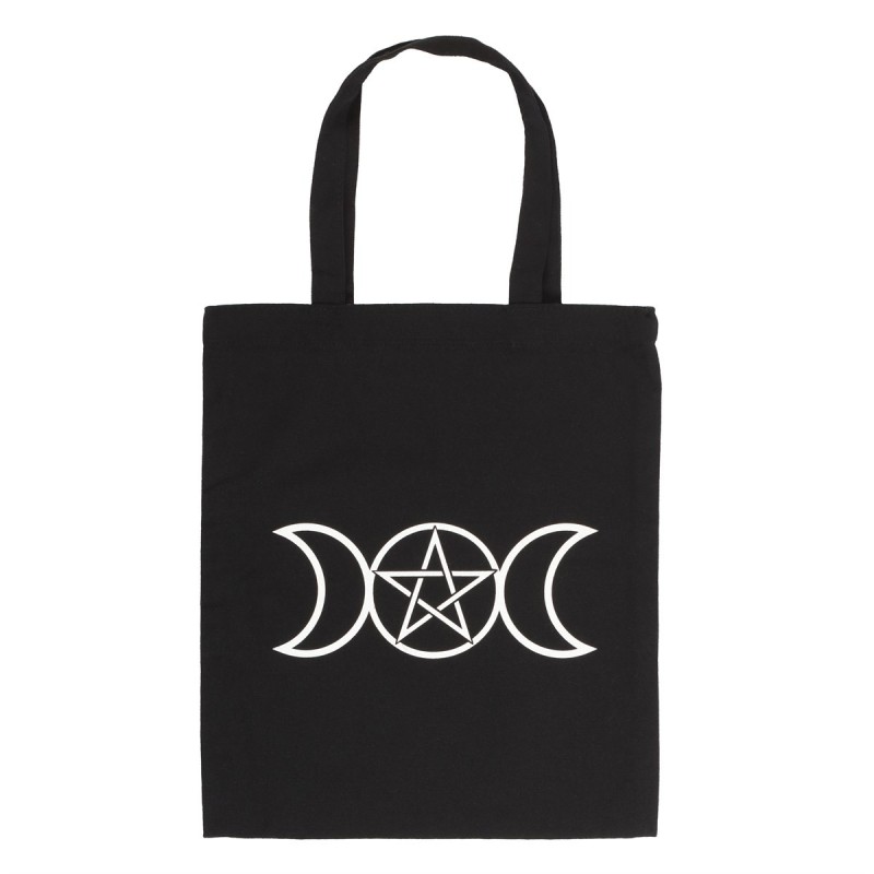 Borsa in tessuto Tripla Luna - 40x35 cm - Spirit of Equinox-BORSE IN COTONE 100%.-HOSTENATURA