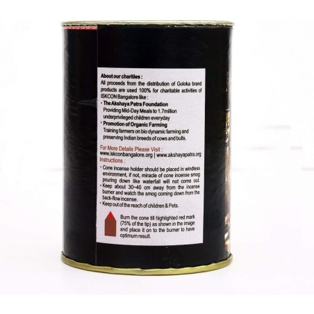 GOLOKA Lata de Cones de Buda de Refluxo - O Buda - Cones Blackflow - Lata de 18 cones