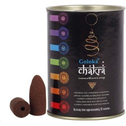 GOLOKA Reflux Chakra Cone Tin - Blackflow Cones - 18 Cone Tin