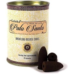 GOLOKA Tin Palo Santo Reflux Cones - Blackflow Cones - Tin met 18 kegels