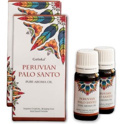 PACK 2x ACEITE AROMÁTICO ESENCIA PALO SANTO PERUANO - PERUVIAN PALO SANTO - GOLOKA - 10ml