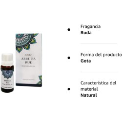 Oli Aromàtic Essència de Ruda Arruda Rue - Goloka - 10ml - Oli de Ruda Goloka