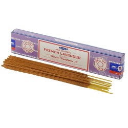 Incenso SATYA Lavanda Francesa - Lavanda Francesa - 1 caixa de 15gr