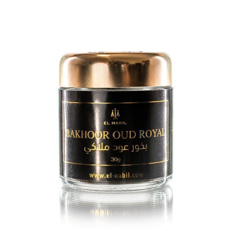 Bakhoor Oud Royal EL NABIL Encens Premium - Pot de 40gr.-ENCENS EL NABIL-HOSTENATURA