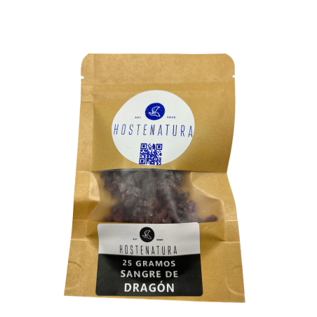 Resina de incenso SANGUE DE DRAGÃO | 100% autêntica | Incenso e Sangue de Dragão | Saco de 25g.
