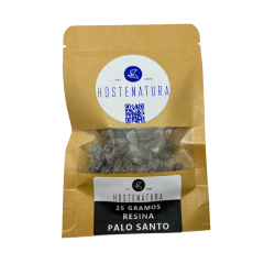 PALO SANTO Resina de Incienso Natural | Puro e auténtico | Orixinal do Perú | Bolsa de 25 g.