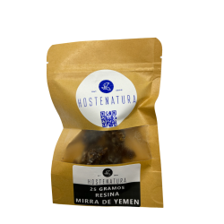 YEMENKO MIRRA ERREGEA Intsentsua | % 100 naturala eta benetakoa | Commiphora Myrh | Premium | 25 g poltsa.