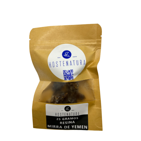 YEMEN ROYAL MYRRH Encens | Pur 100% naturel et authentique | Commiphora Myyrh | Haut de gamme | Sachet de 25gr.