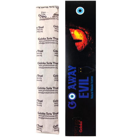 GOLOKA Incenso Spaventa il Diavolo - Tiene lontano il male - Go Away Evil - 1 scatola da 15gr.