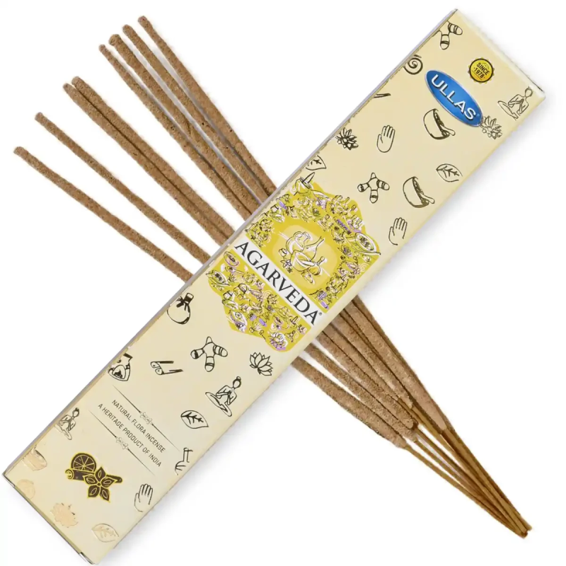 Incense ULLAS Agarveda - 1 pack of 15gr.-ORGANIC INCENSE ULLAS-HOSTENATURA