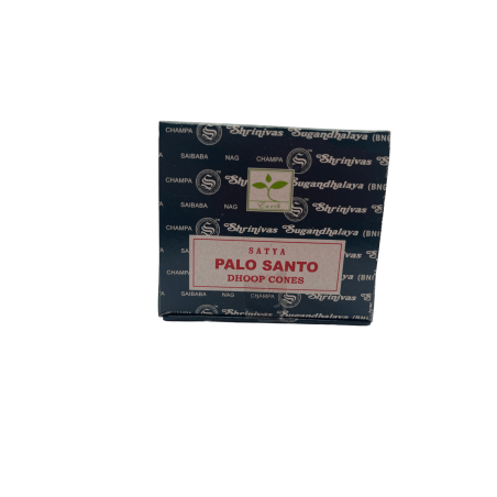 SATYA Conos de incienso Palo Santo - Dhoop Cones - Cajita de 12 conos