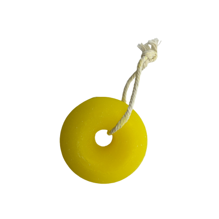 Șampon solid pentru păr gras în formă de gogoși | Artizanat, ecologic și natural | Lămâie și salvie | 80gr.