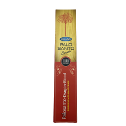 Incenso Palo Santo e Sangue di Drago - Serie Ullas Palo Santo - 1 confezione da 15gr - Incenso Masala Premium India