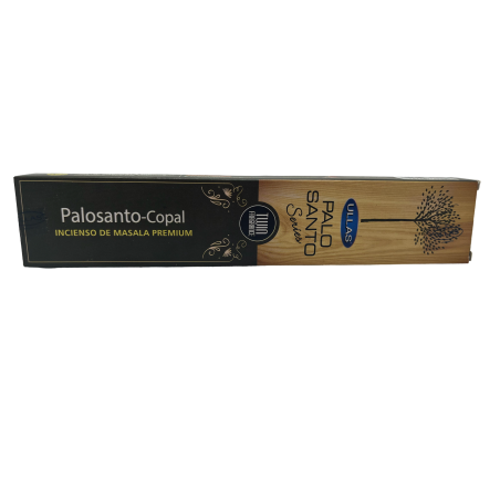 Incienso Palo Santo y Copal - Ullas Palo Santo Series - 1 cajetilla de 15gr - Premium Masala Incense India