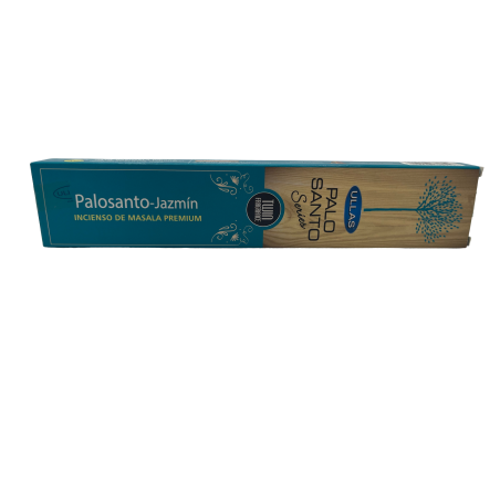 Incenso Palo Santo e Gelsomino - Serie Ullas Palo Santo - 1 confezione da 15gr - Incenso Masala Premium India