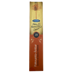 Incenso Palo Santo e Ambra - Serie Ullas Palo Santo - 1 confezione da 15 gr - Incenso Masala Premium India