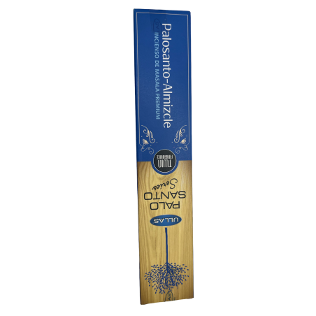 Palo Santo Räucherstäbchen und Moschus - Ullas Palo Santo Serie - 1 Packung mit 15gr - Premium Masala Räucherstäbchen Indien