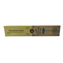 Kadzidła Palo Santo i Wanilia Ullas Seria Palo Santo Premium Kadzidła Masala Indie - 1 opakowanie 15gr.