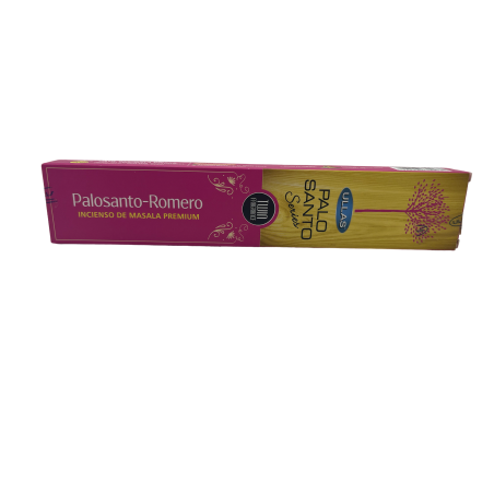 Incienso Palo Santo y Romero - Ullas Palo Santo Series - 1 cajetilla de 15gr - Premium Masala Incense India