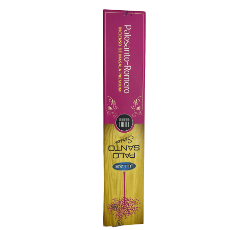 Incienso Palo Santo y Romero - Ullas Palo Santo Series - 1 cajetilla de 15gr - Premium Masala Incense India
