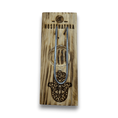 Palo Santo Burner & Incense Holder | Incense Holder | Hamsa Design - Hand of Fatima | Natural Wood | Handmade