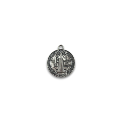 Medalha Cruz de São Bento - Aço Inox 2cm