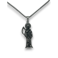 Santa Muerte ketting - roestvrij staal