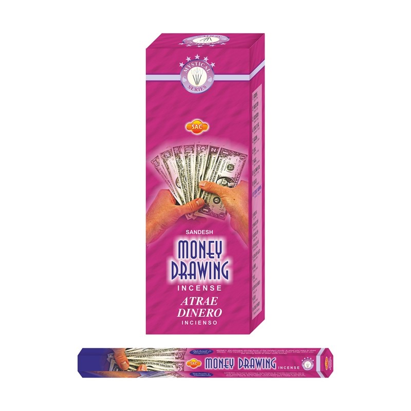 SAC Incense Attracts Money - 1 packet of 20 bars-SAC INCENSES-HOSTENATURA